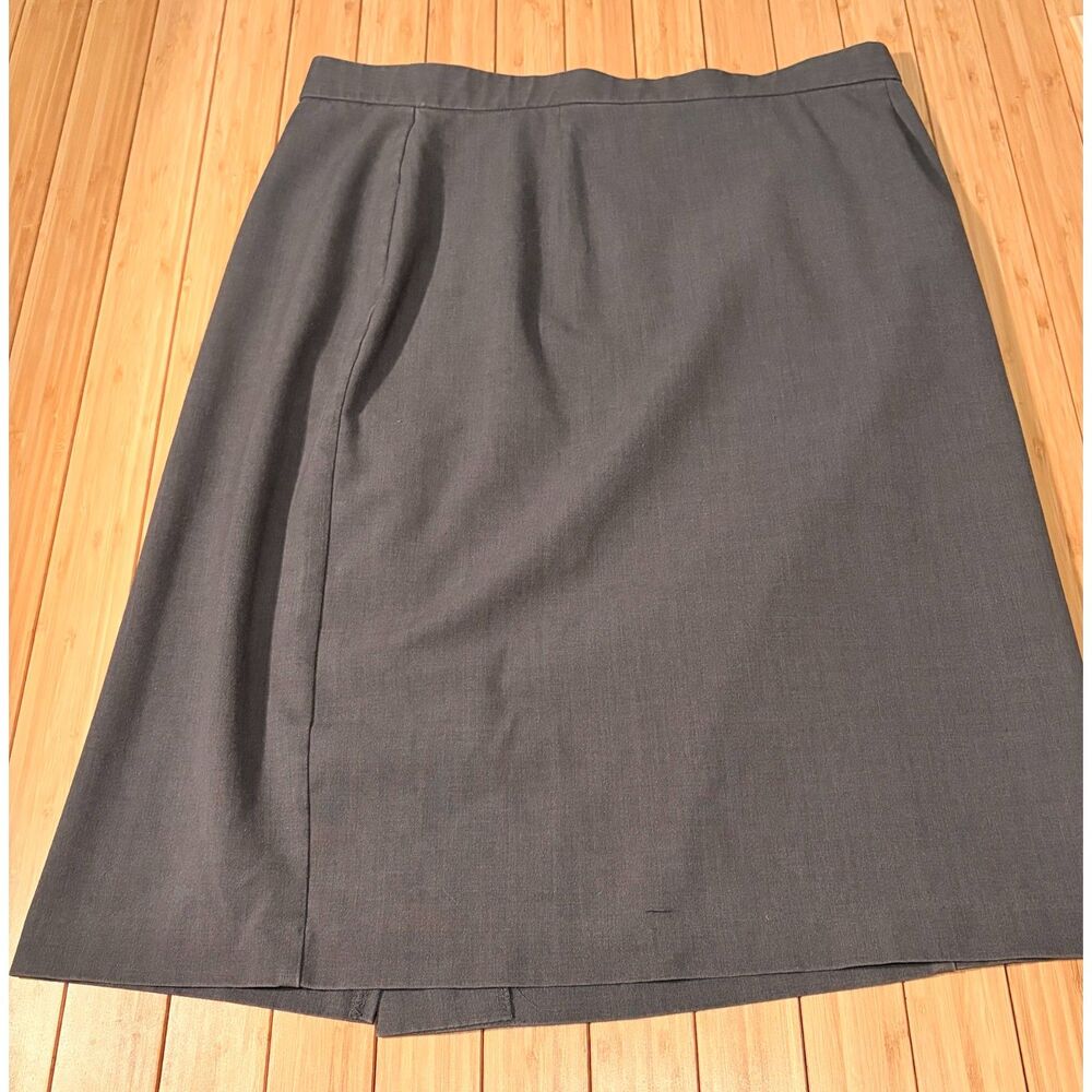Briggs New York Women’s Size 12 Charcoal Gray A-Line Midi Skirt